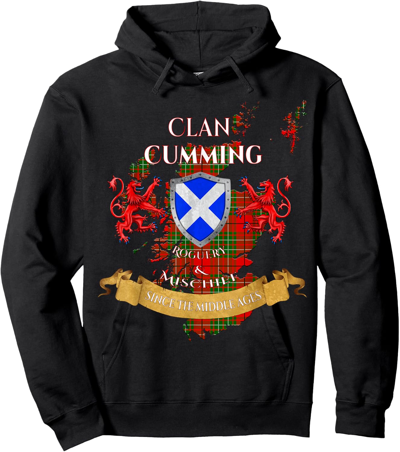 Cumming Scottish Family Clan Middle Ages Mischief Hoodie - Hoodie | Black