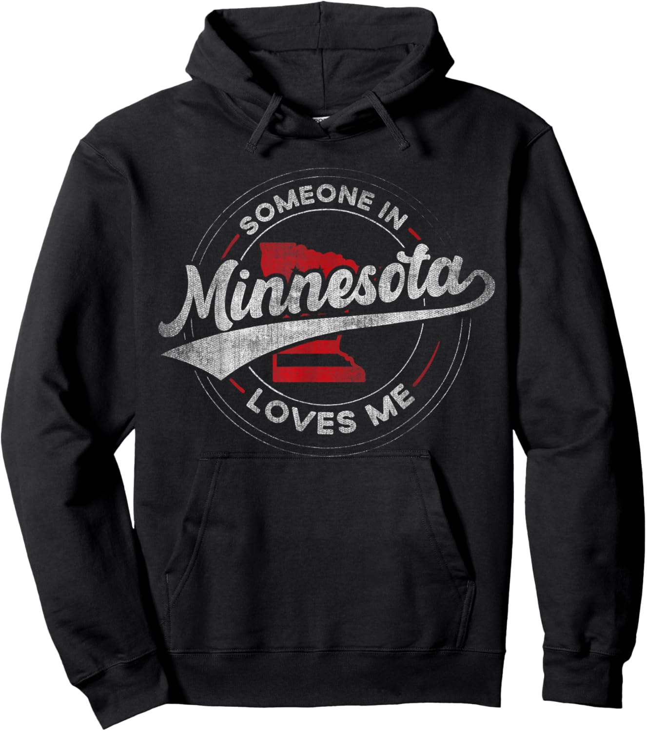 Someone in Minnesota Loves Me Minnesota Hoodie - Hoodie | Black