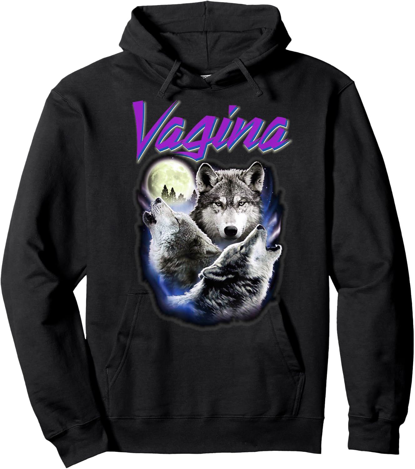 Vagina Wolf Hoodie - Hoodie | Black