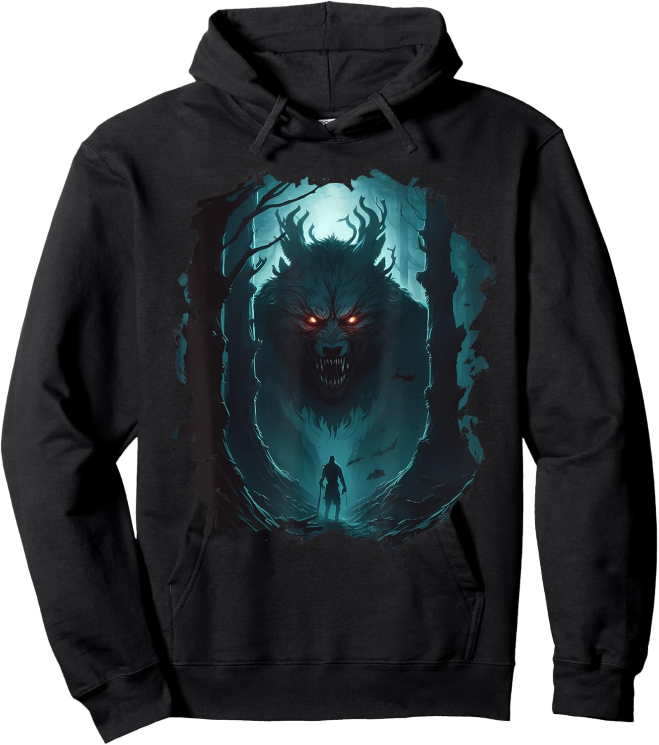 Shadowhunters in the darkest forest a legend wolf Hoodie - Hoodie | Black