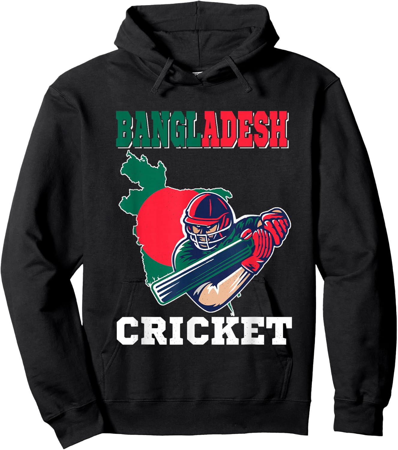 Bangladesh Cricket Player Flag Jersey Bangladeshi Sports Hoodie - Hoodie | Black