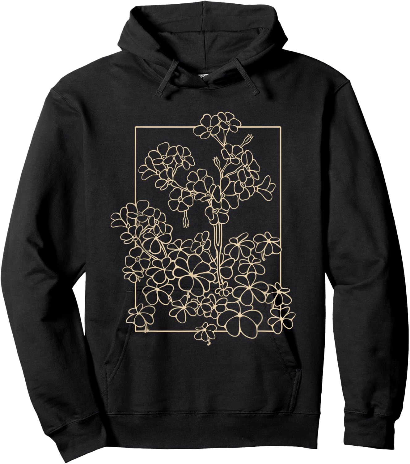 Clover Flower Wildflower Wood Sorrel has Blossoms Hoodie - Hoodie | Black