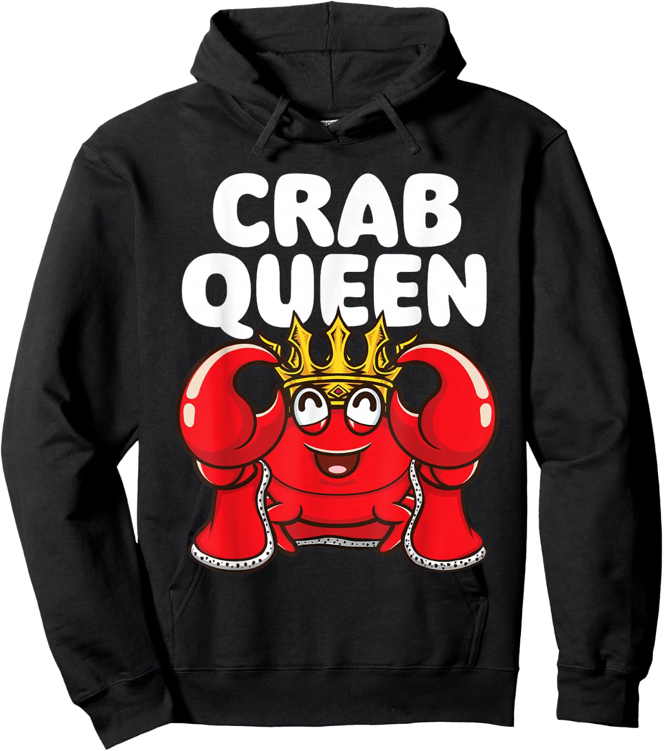 Crab Queen - Animal Whisperer Hunting Fishing Crustaceans Hoodie - Hoodie | Black