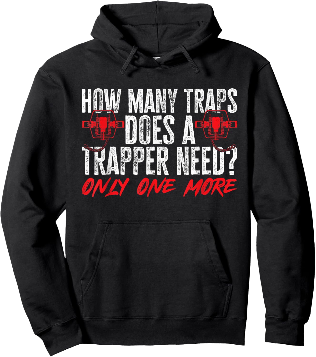 Trapping Trap Hunting Trapper Hoodie - Hoodie | Black
