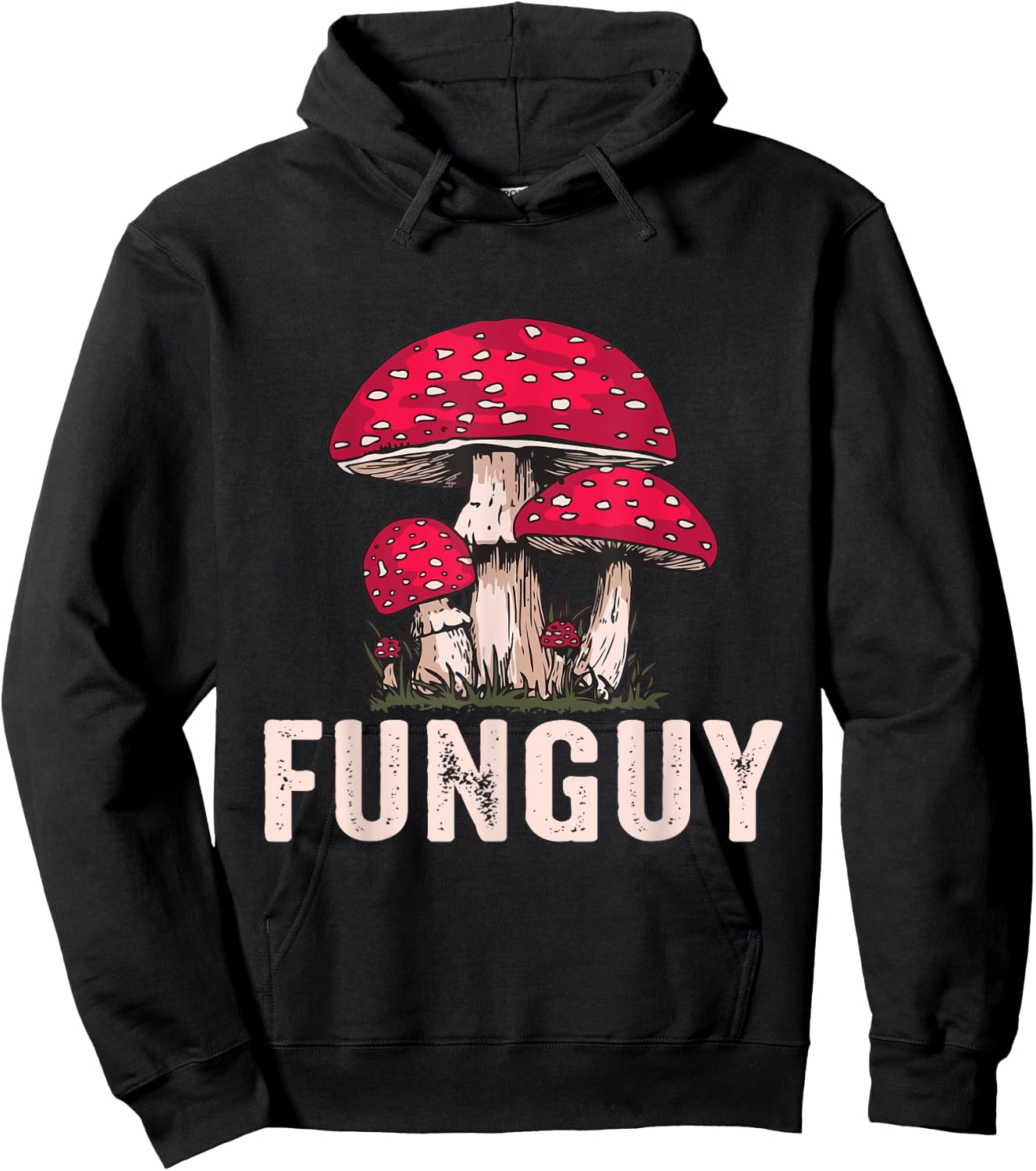 Fun Guy Funny Mushroom Hoodie - Hoodie | Black