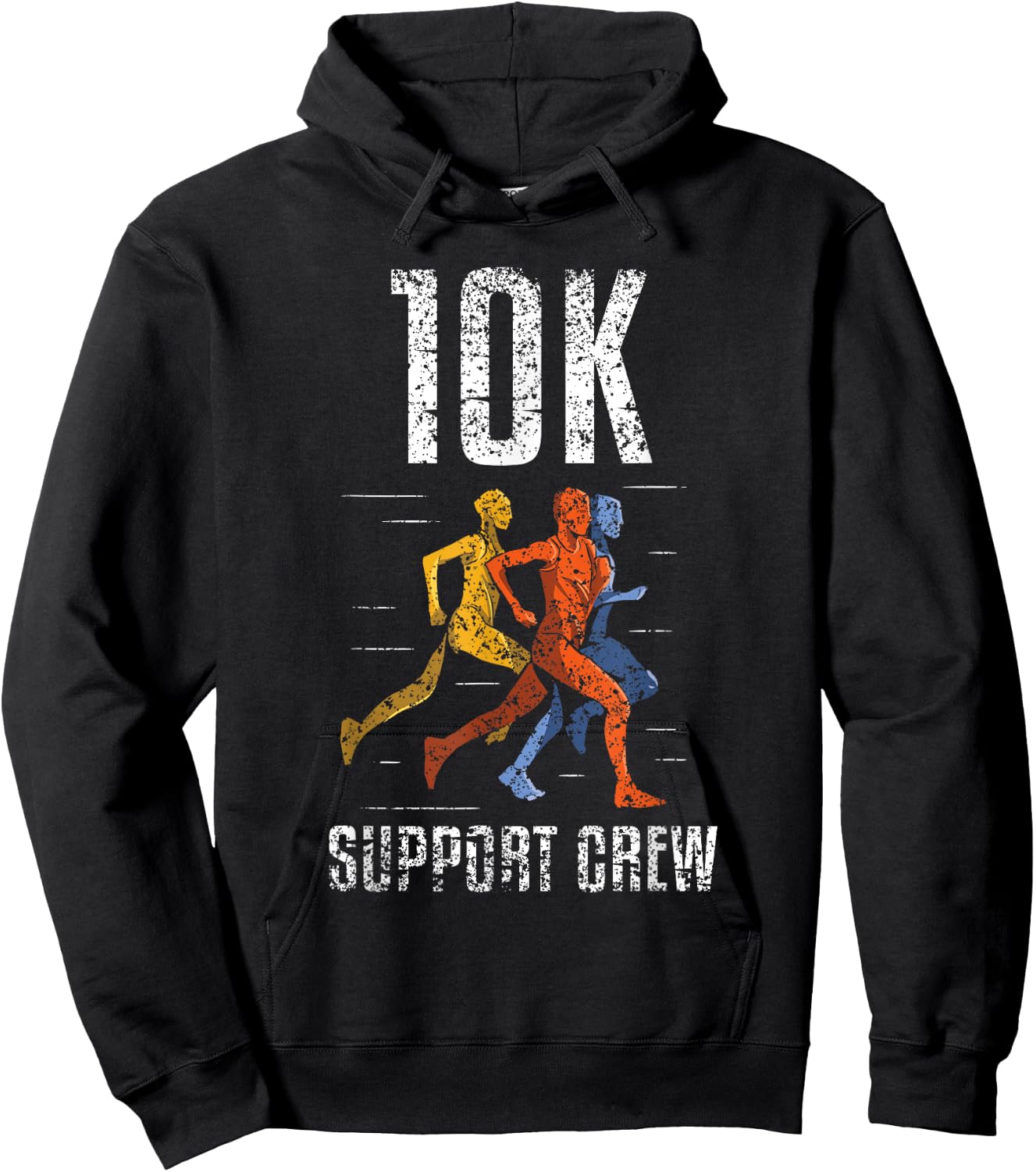 10K Support Crew Running Running Race Runner 10K Hoodie - Hoodie | Black
