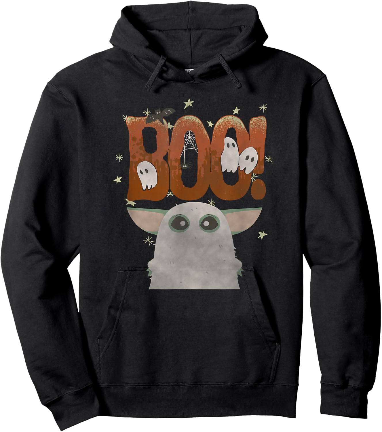 Star Wars: The Mandalorian Halloween Grogu Ghost Boo! Hoodie - Hoodie | Black