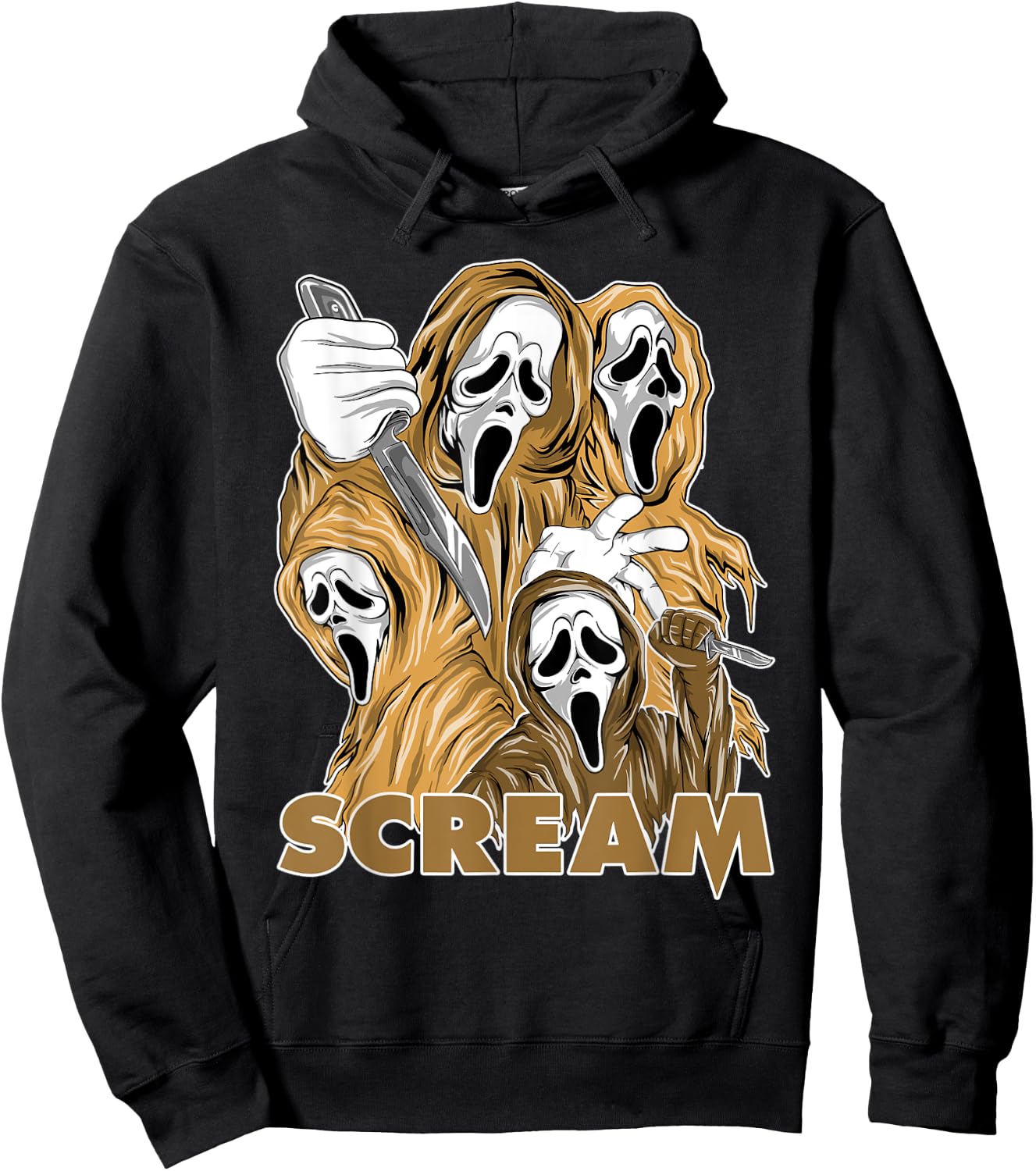 SCREAM Vintage 90s Halloween OG Heirloom 1s Matching Hoodie - Hoodie | Black