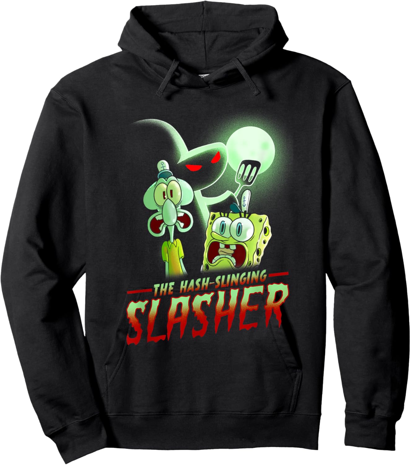 SpongeBob SquarePants The Hash Slinging Slasher Spooky Hoodie - Hoodie | Black