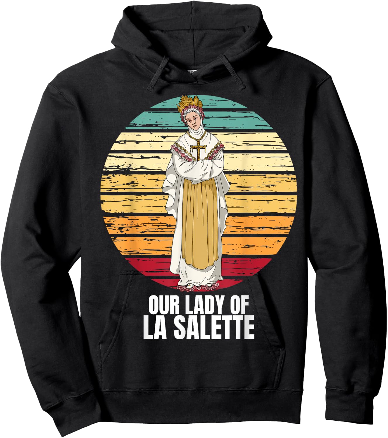 Our Lady Of La Salette Marian Catholic Hoodie - Hoodie | Black