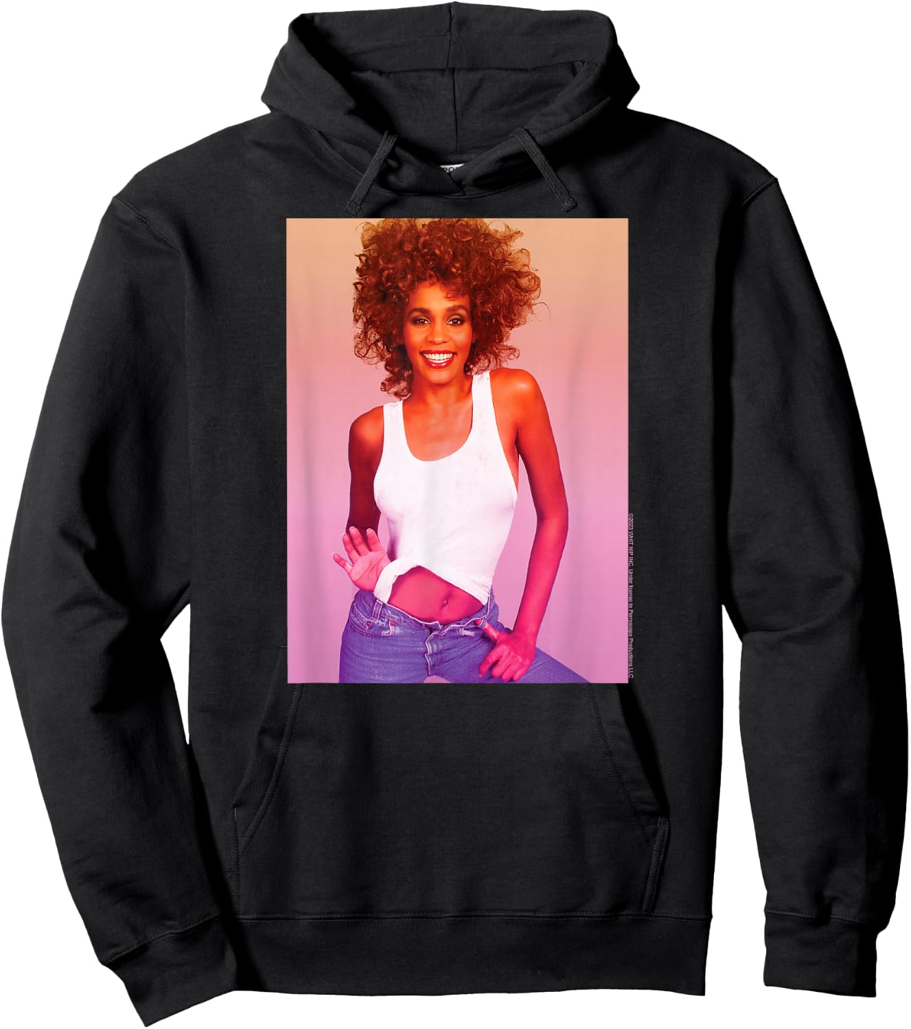 Whitney Houston - Gradient Photo Hoodie - Hoodie | Black