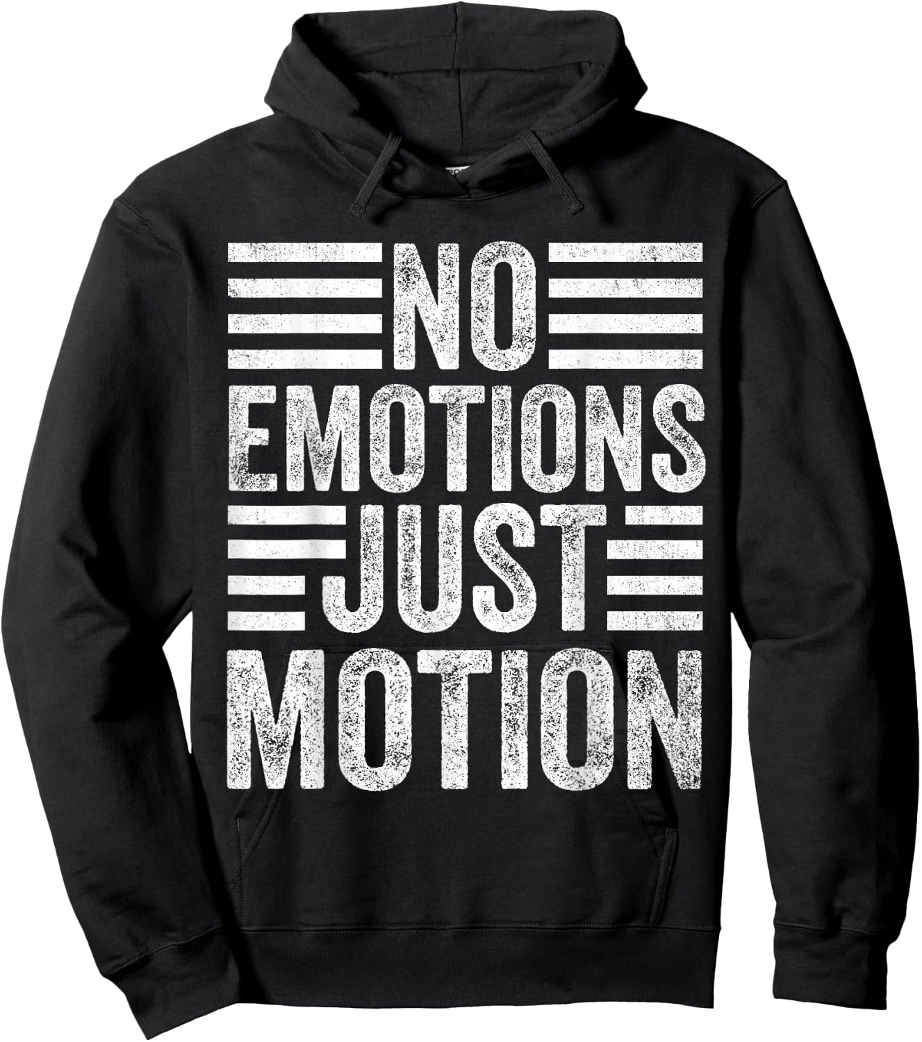 No Emotions Just Motions Hoodie - Hoodie | Black