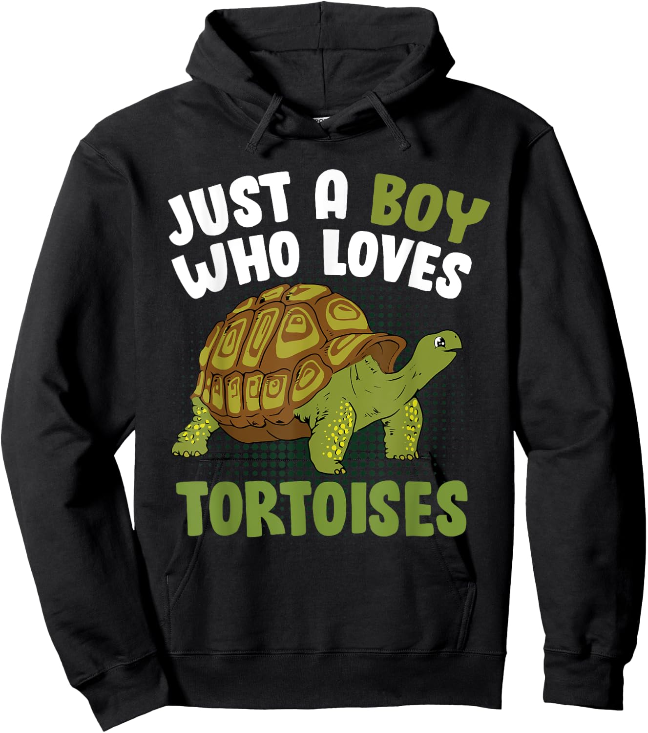 Just A Boy Who Loves Tortoises Men Reptile Turtle Hoodie - Hoodie | Black