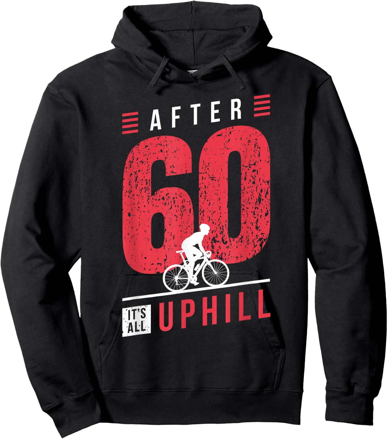 Cyclist 60th Birthday Cycling Dad Bicycle Racer 60 Years Hoodie - Hoodie | Black