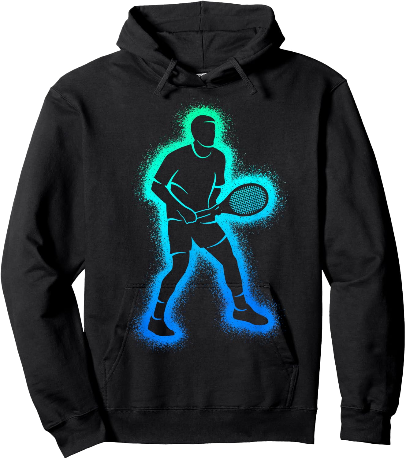 Tennis Players Rackets Kids Boys Men Tennis Player Hoodie - Hoodie | Black