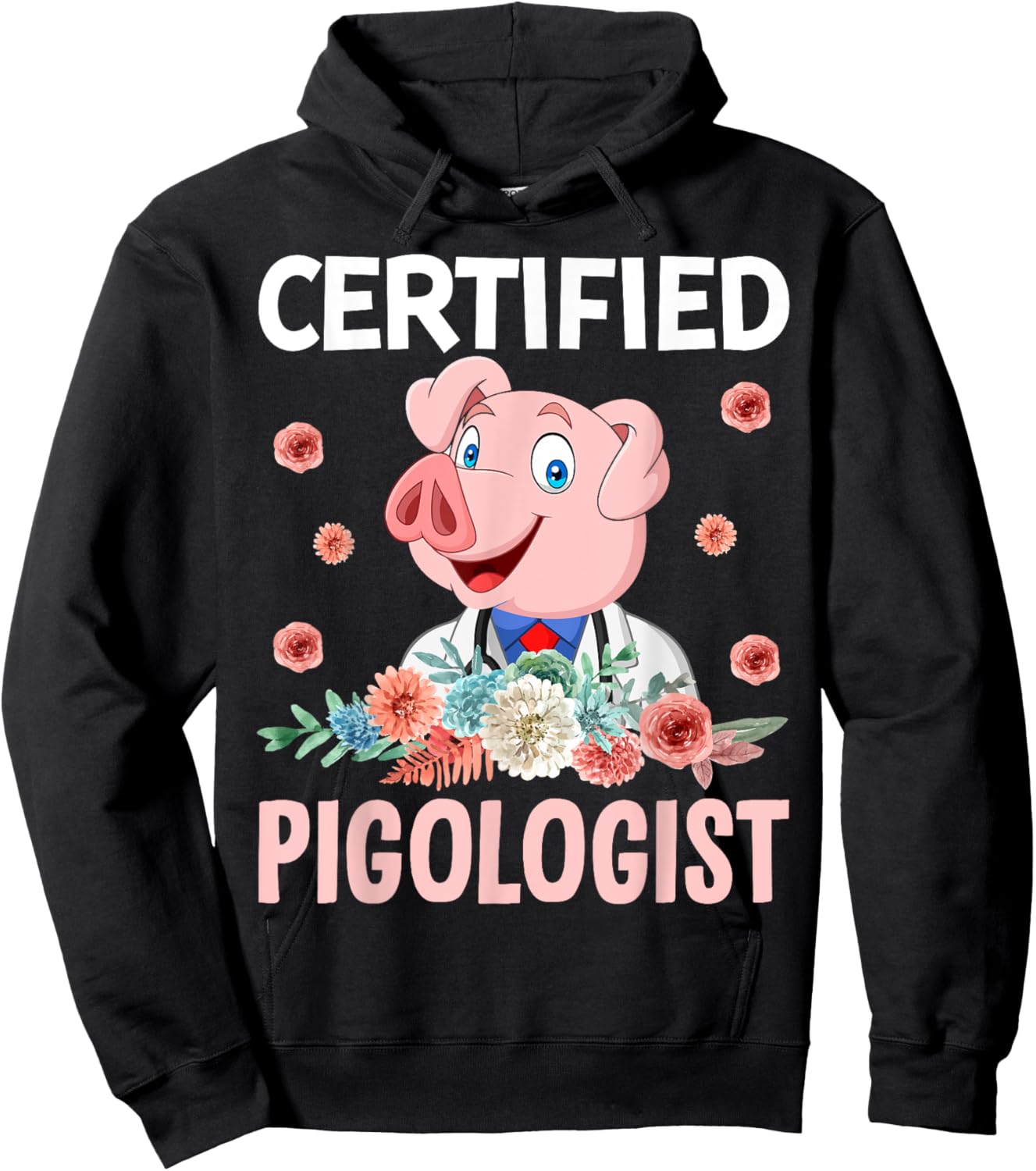 Certified Pigologist Hoodie - Hoodie | Black