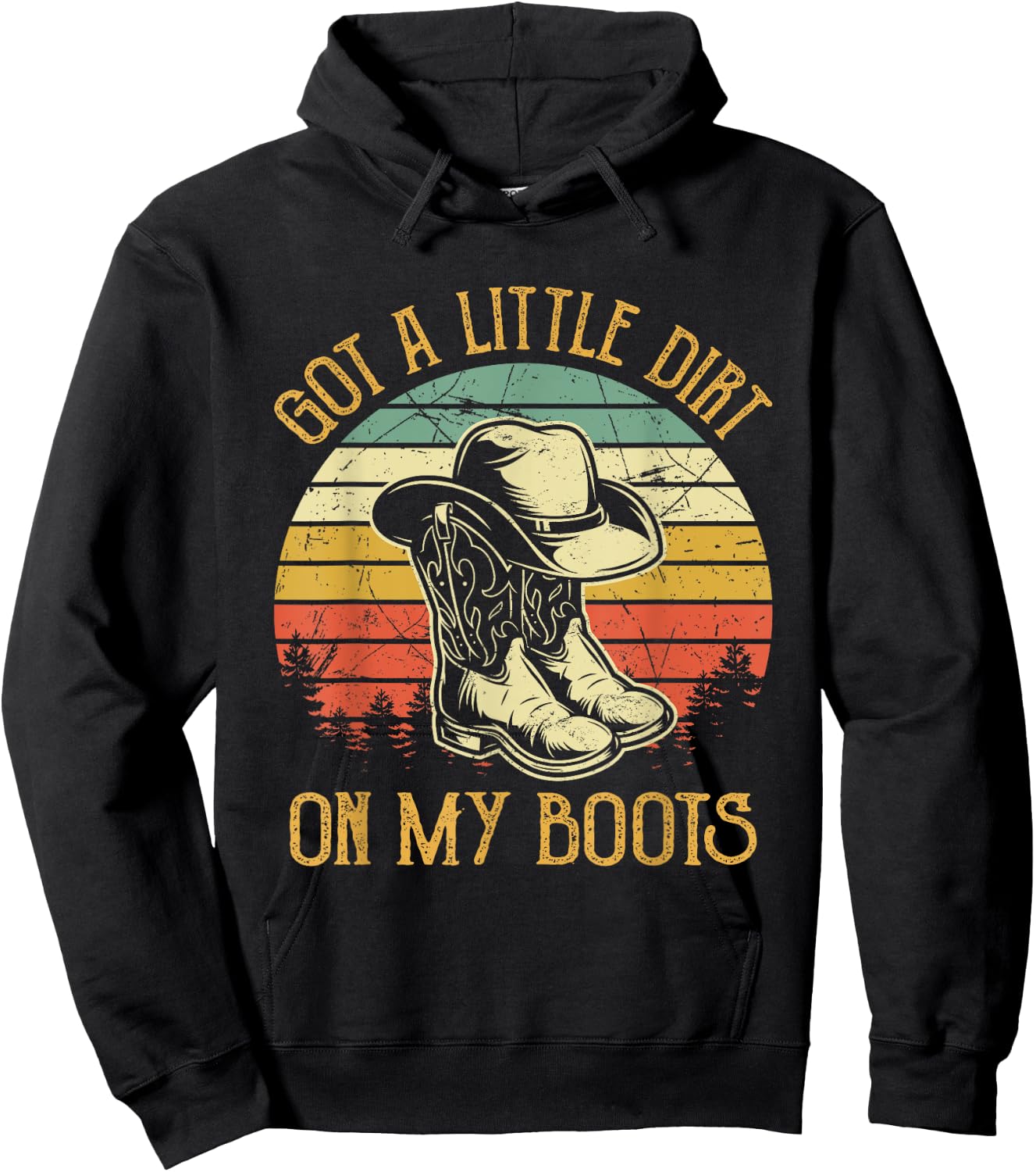 Got A Little Dirt On My Boots Country Music Lover Hoodie - Hoodie | Black
