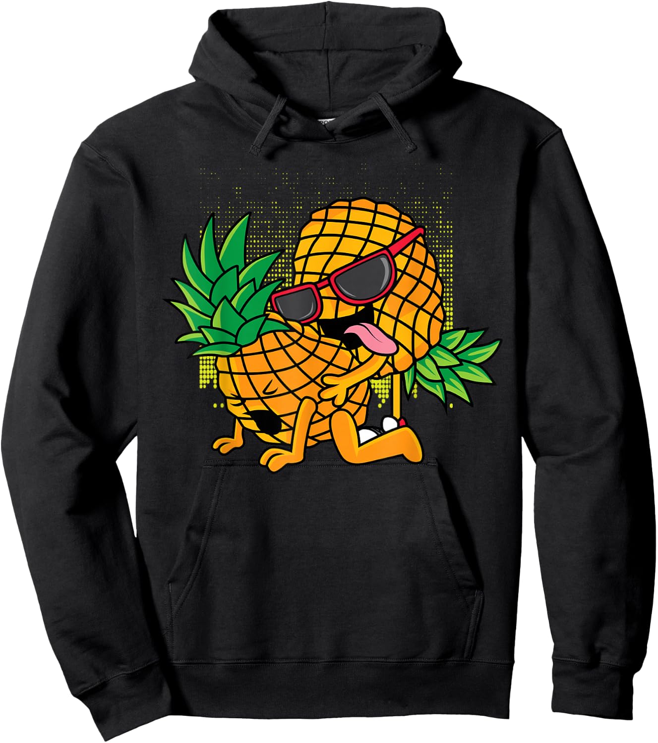 Funny Upside Down Pineapple Swinger Sexy Joke Men and Women Hoodie - Hoodie | Black