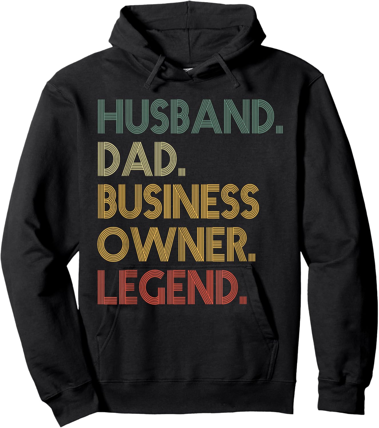 husband Dad Business Owner legend Entrepreneur husband dad Hoodie - Hoodie | Black