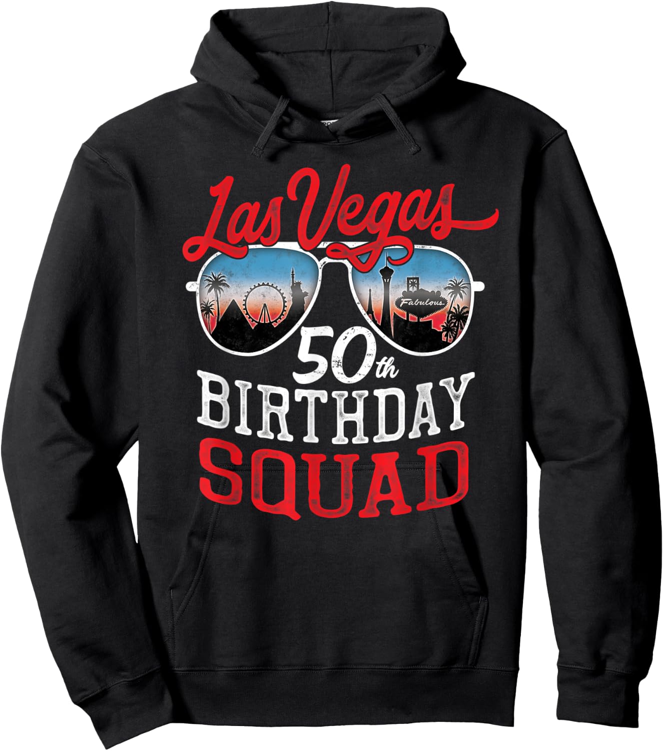 Las Vegas 50th Birthday Squad Hoodie - Hoodie | Black