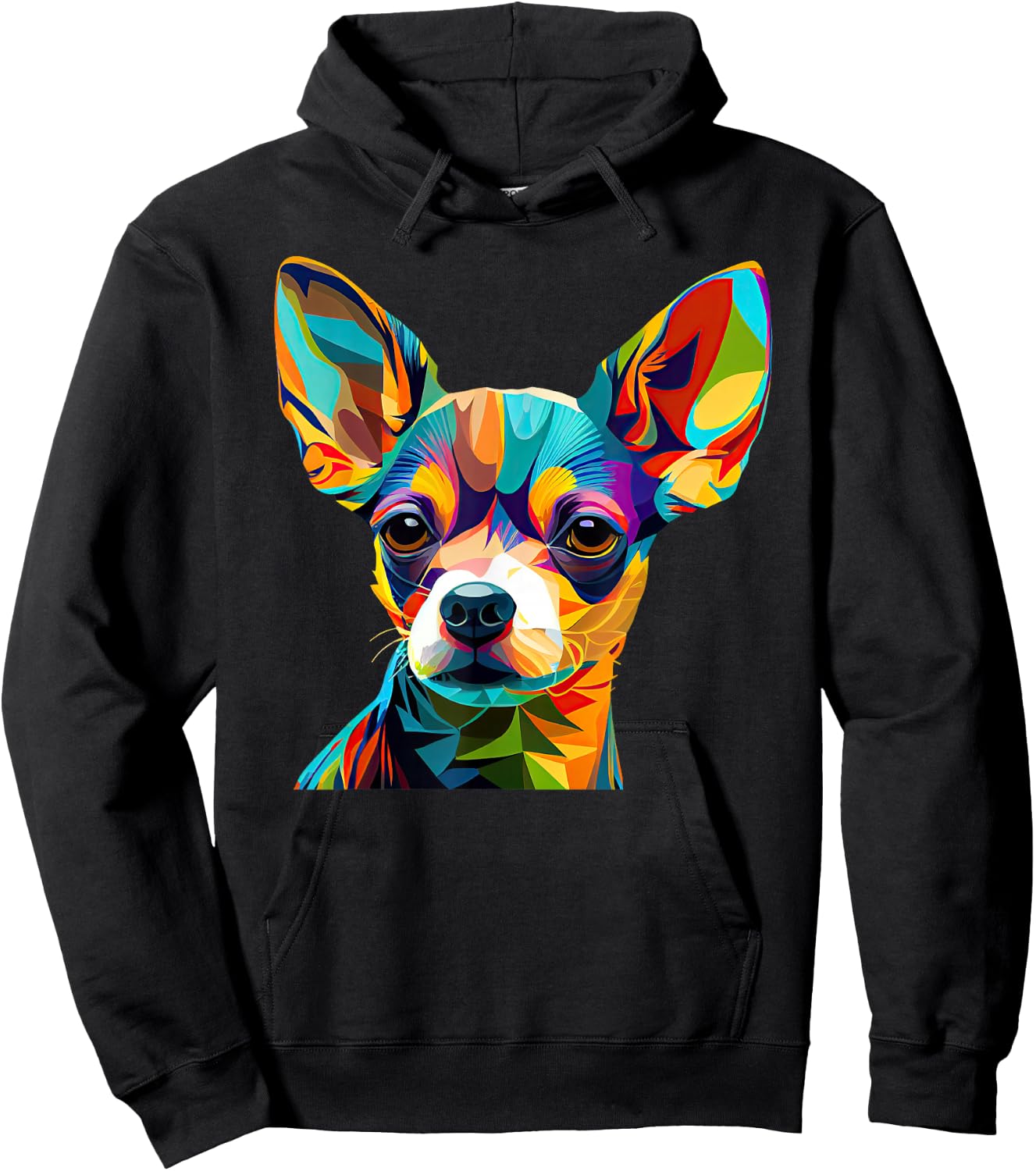 Chihuahua Lover Design Pop Art Cute Chihuahua Hoodie - Hoodie | Black