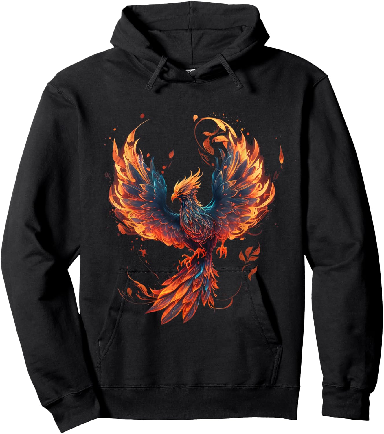 Fire Phoenix Bird Phoenix Reborn Firebird Phoenix Hoodie - Hoodie | Black
