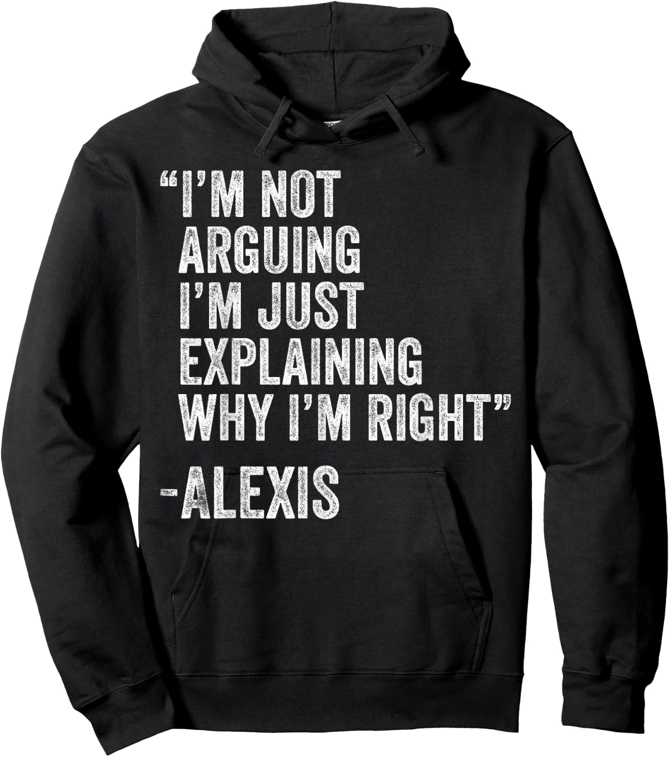 Personalized Name Fathers Day outfit Alexis Quote Funny Birthday Custom Name Idea Engineer Retro-Modern Black Small Hoodie - Hoodie | Black