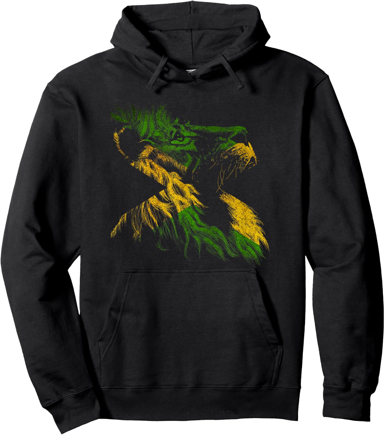 Reggae Lion Rastafarian Music Freedom Zion Jamaica Hoodie - Hoodie | Black