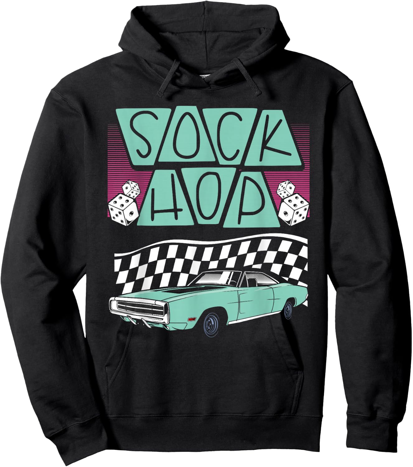 Sock Hop 50S Sock Hop Hoodie - Hoodie | Black
