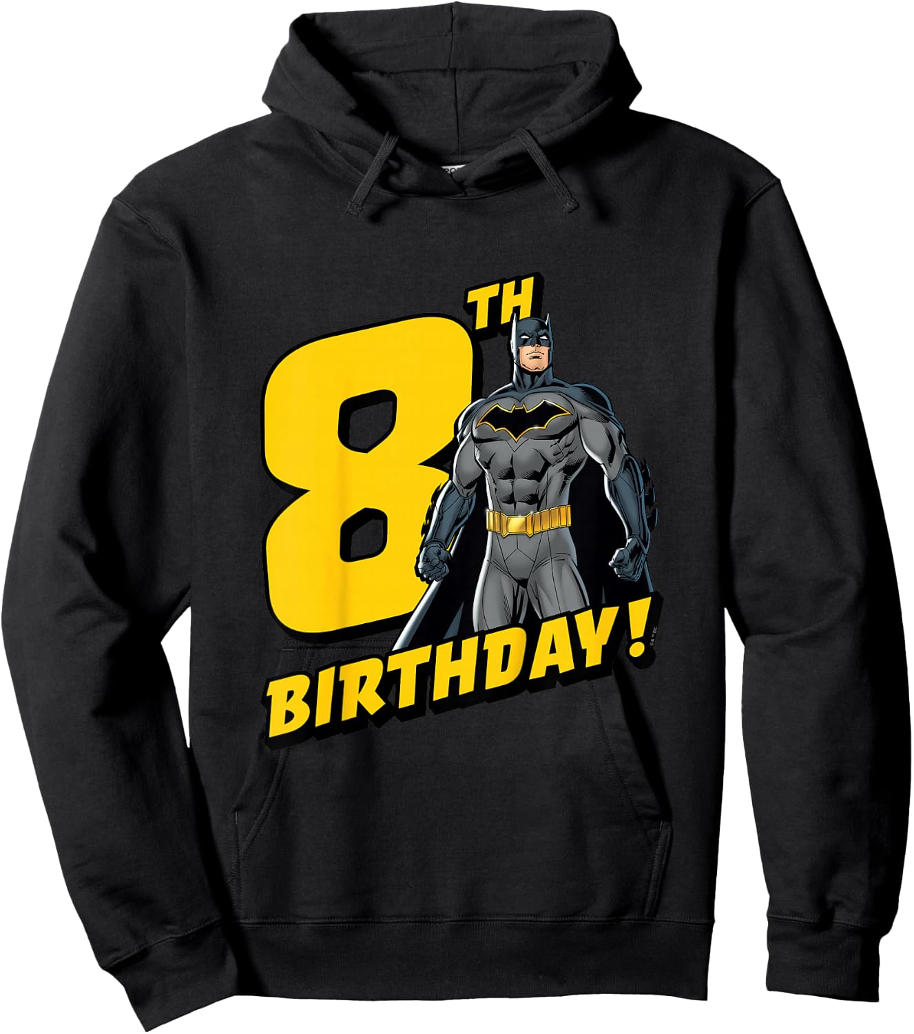 Kids Batman 8th Birthday Hoodie - Hoodie | Black