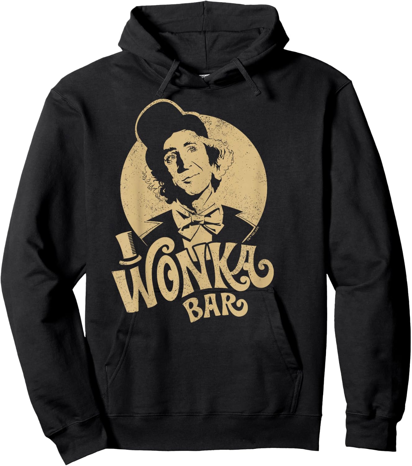 Willy Wonka & The Chocolate Factory - Wonka Bar One Color Hoodie - Hoodie | Black