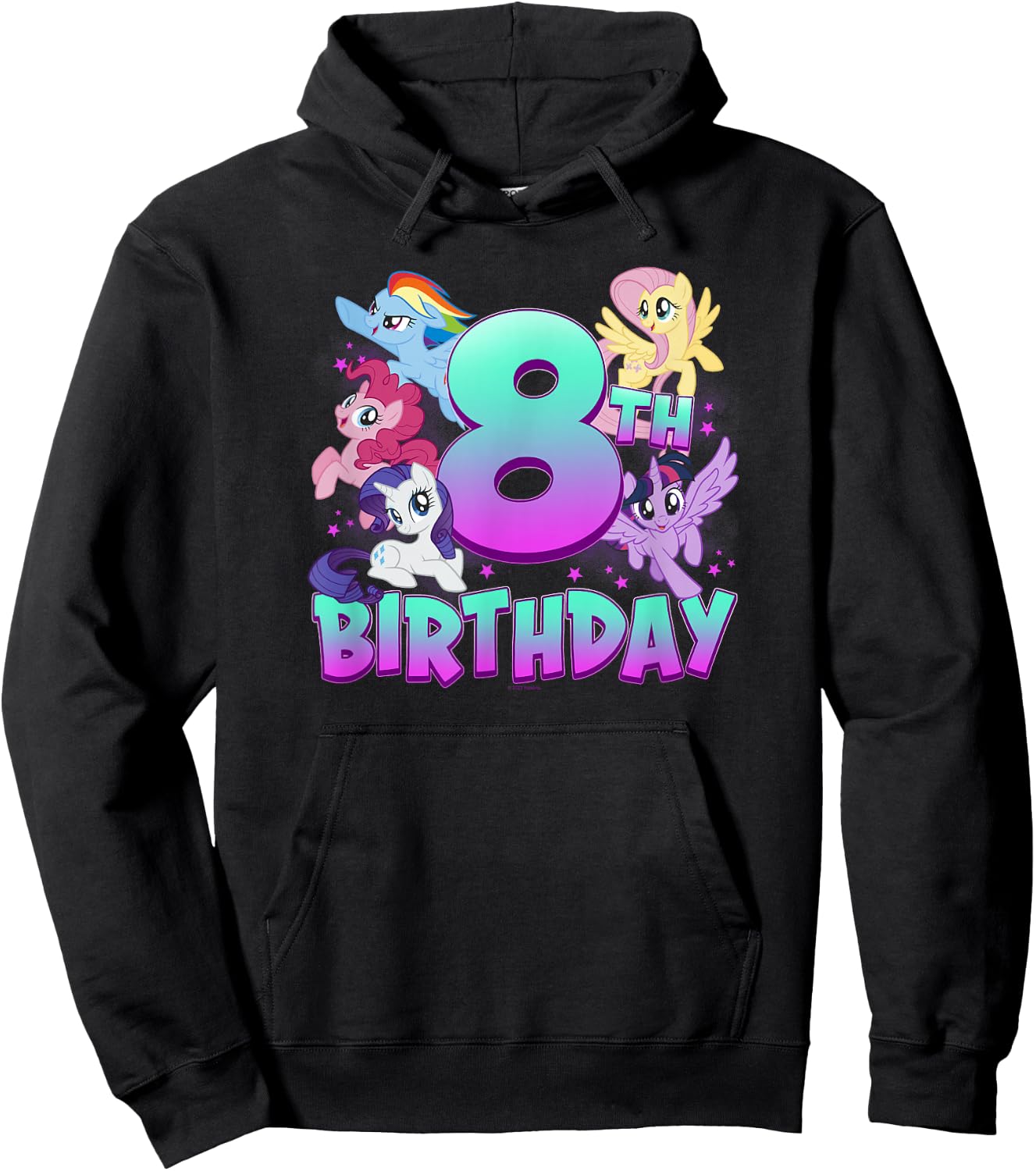 My Little Pony 8th Birthday Group Shot Hoodie - Hoodie | Black