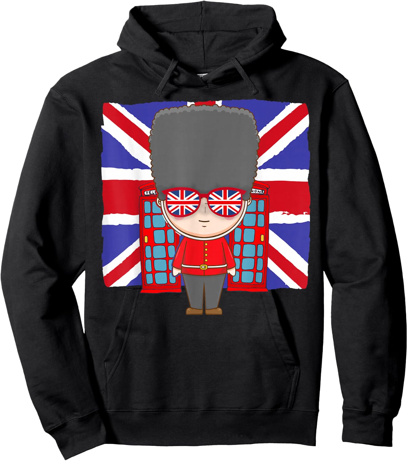 Union Jack Flag idea for Kids England & Kids British Flag Hoodie - Hoodie | Black