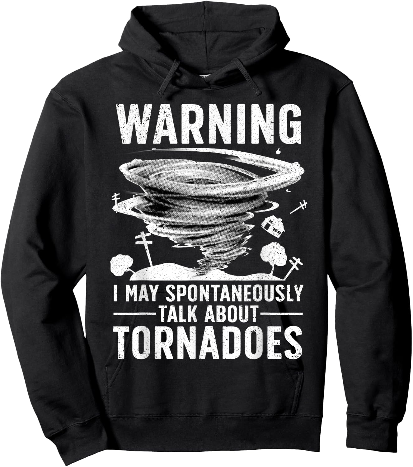 Funny Tornado Art Women Storm Twister Chaser Lover Hoodie - Hoodie | Black
