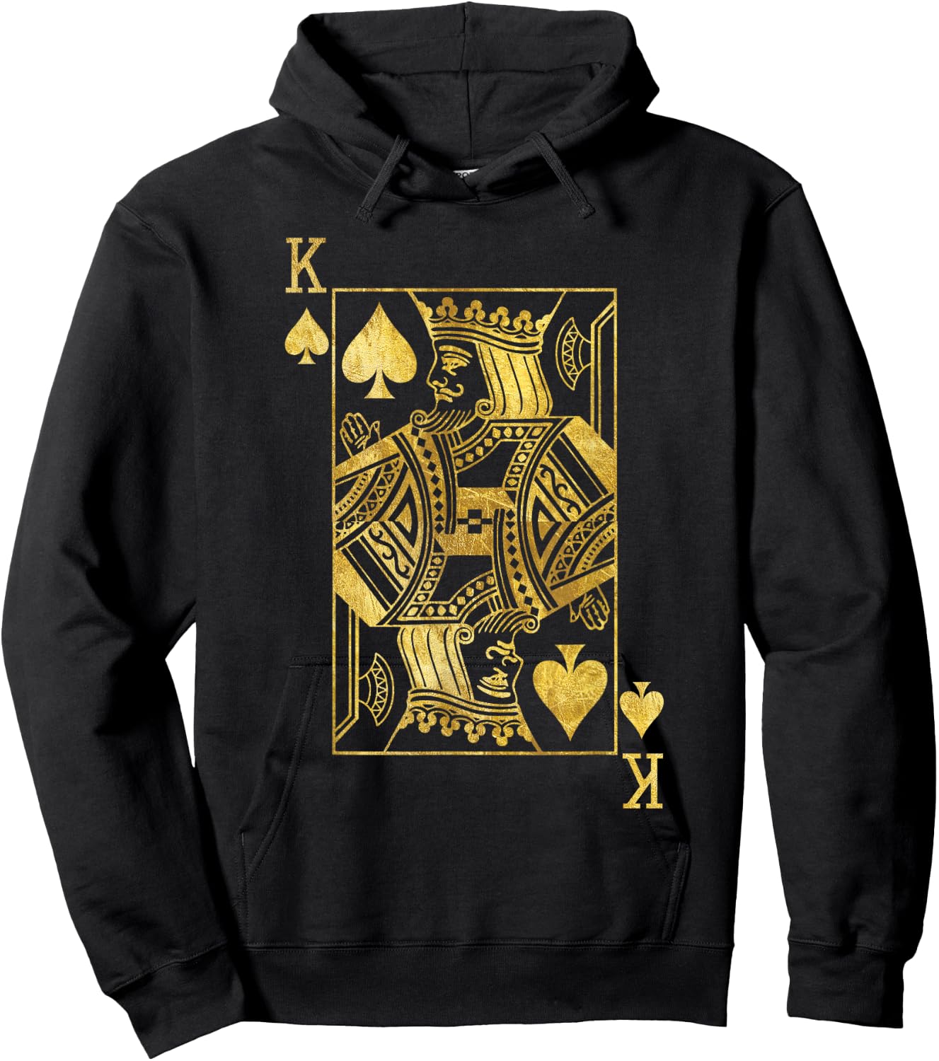 Lucky Poker Cards Knight King of Spade Game Casino Hoodie - Hoodie | Black