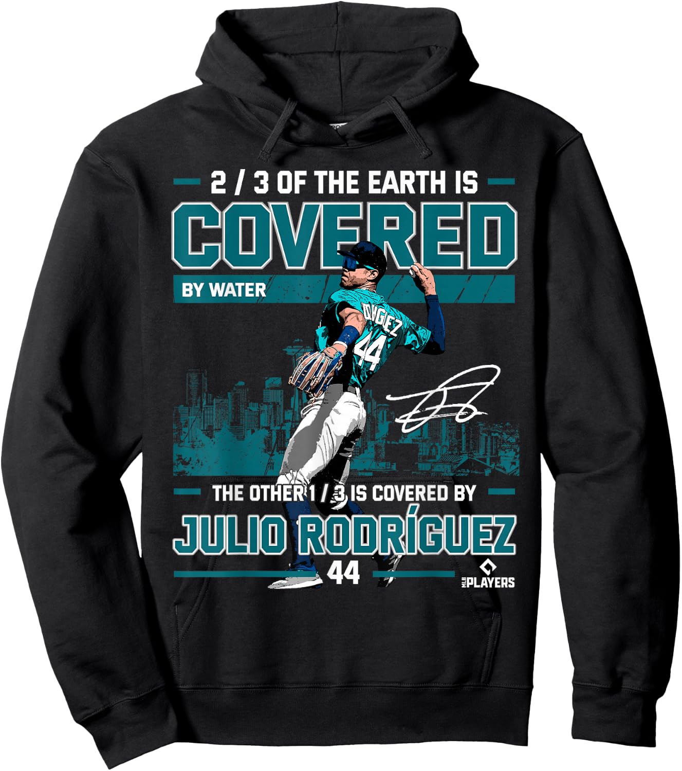 Covered Julio Rodriguez Seattle MLBPA Hoodie - Hoodie | Black