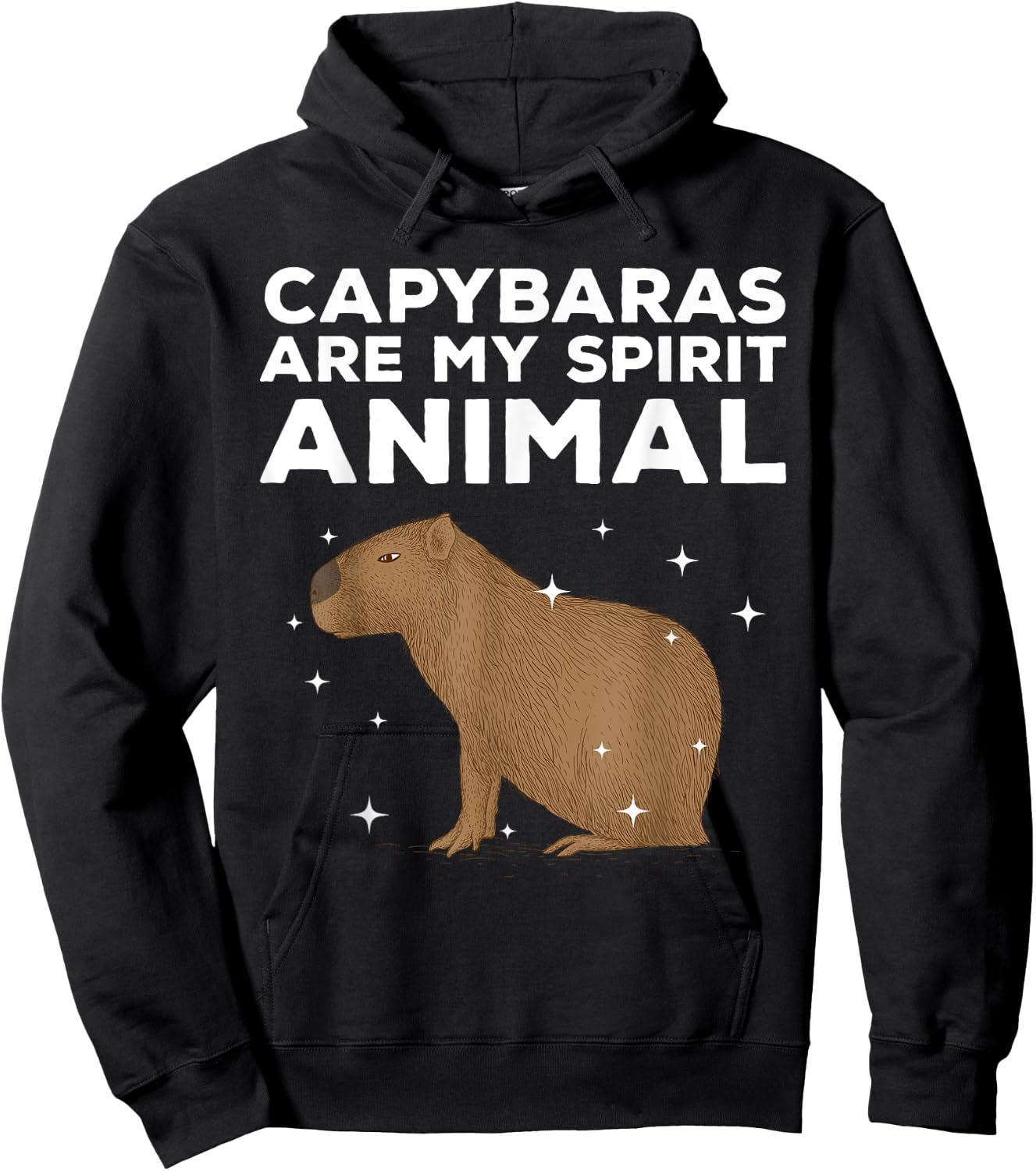 Cool Capybara Women Rodent Spirit Animal Zoologist Hoodie - Hoodie | Black