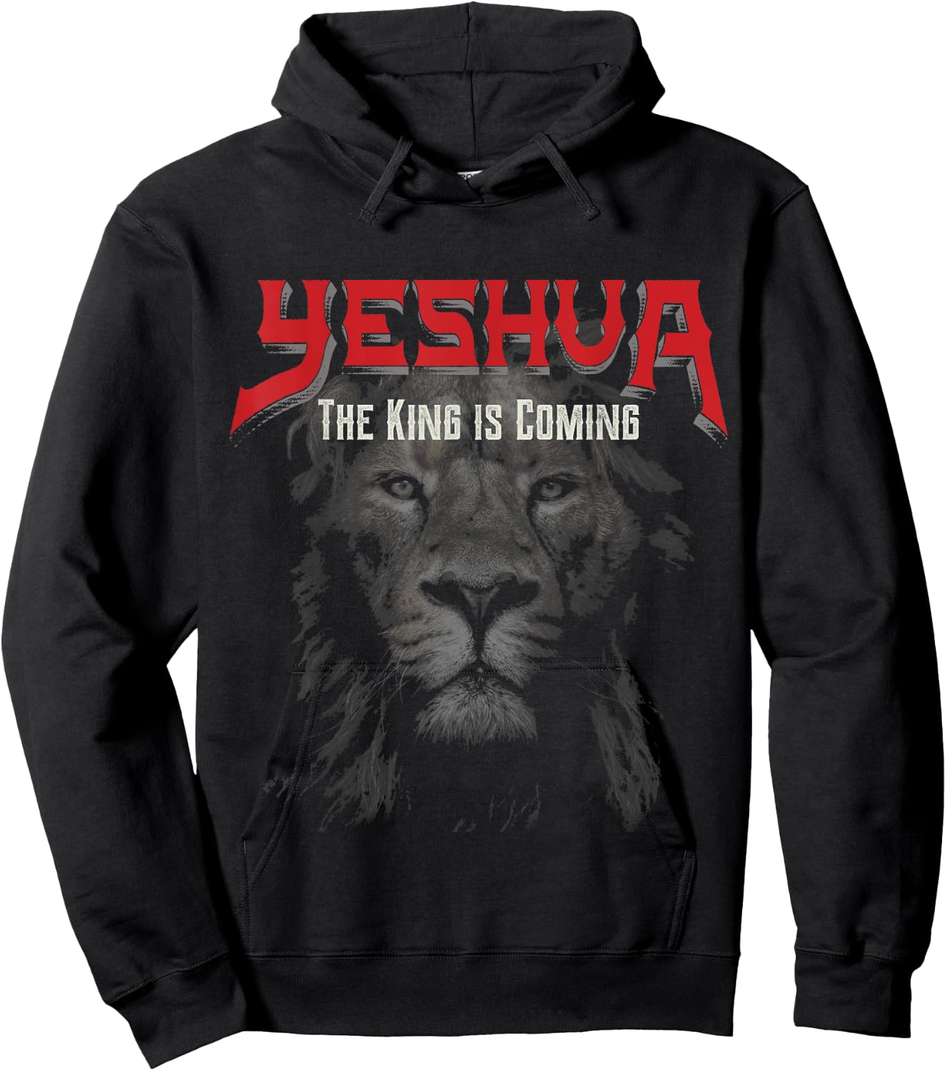 Yeshua The King is Coming Christian Hoodie - Hoodie | Black