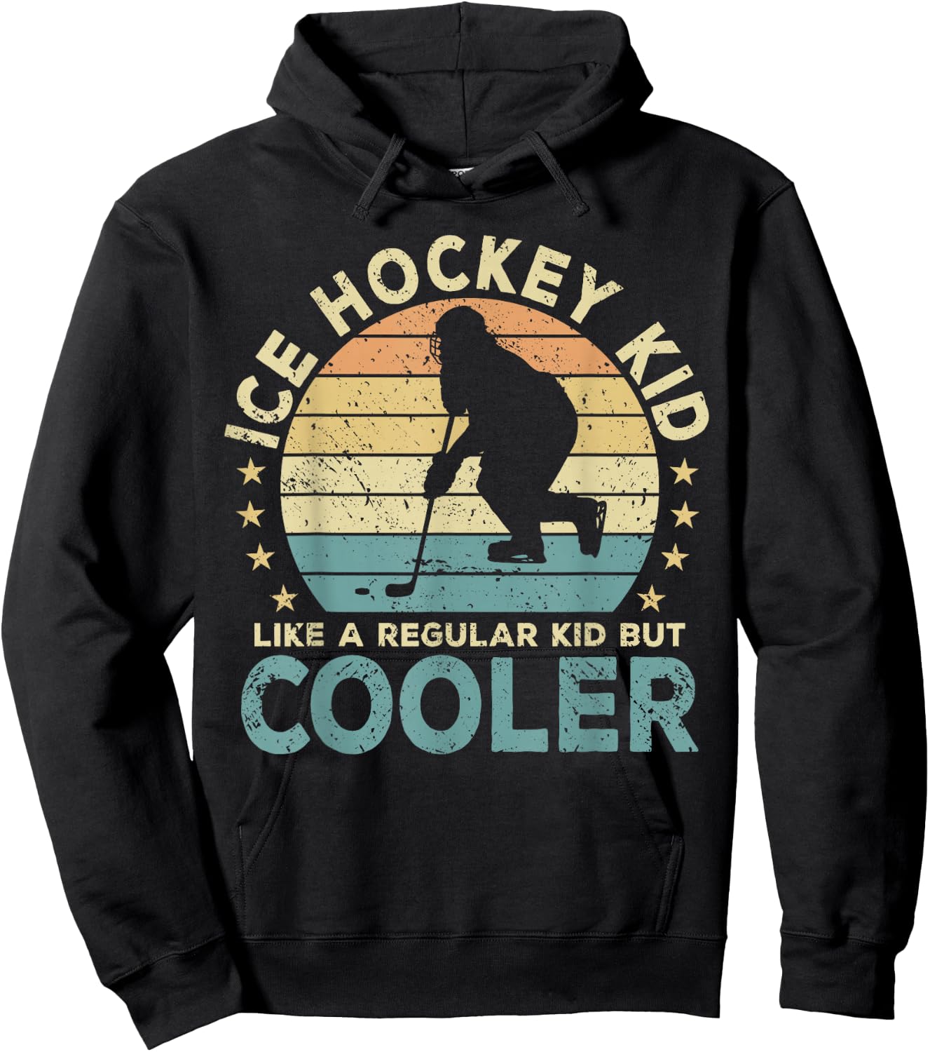Ice Hockey Kid Hockey Player Funny Hoodie - Hoodie | Black