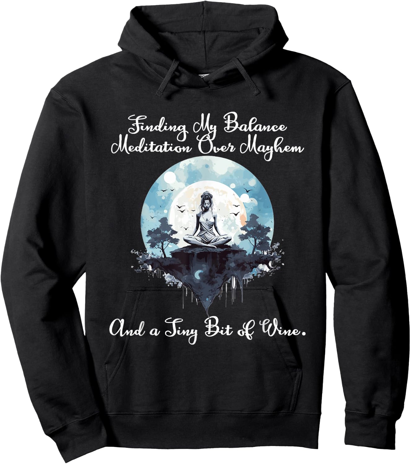 Finding my Balance Meditation over mayhem and a tiny bit of Hoodie - Hoodie | Black