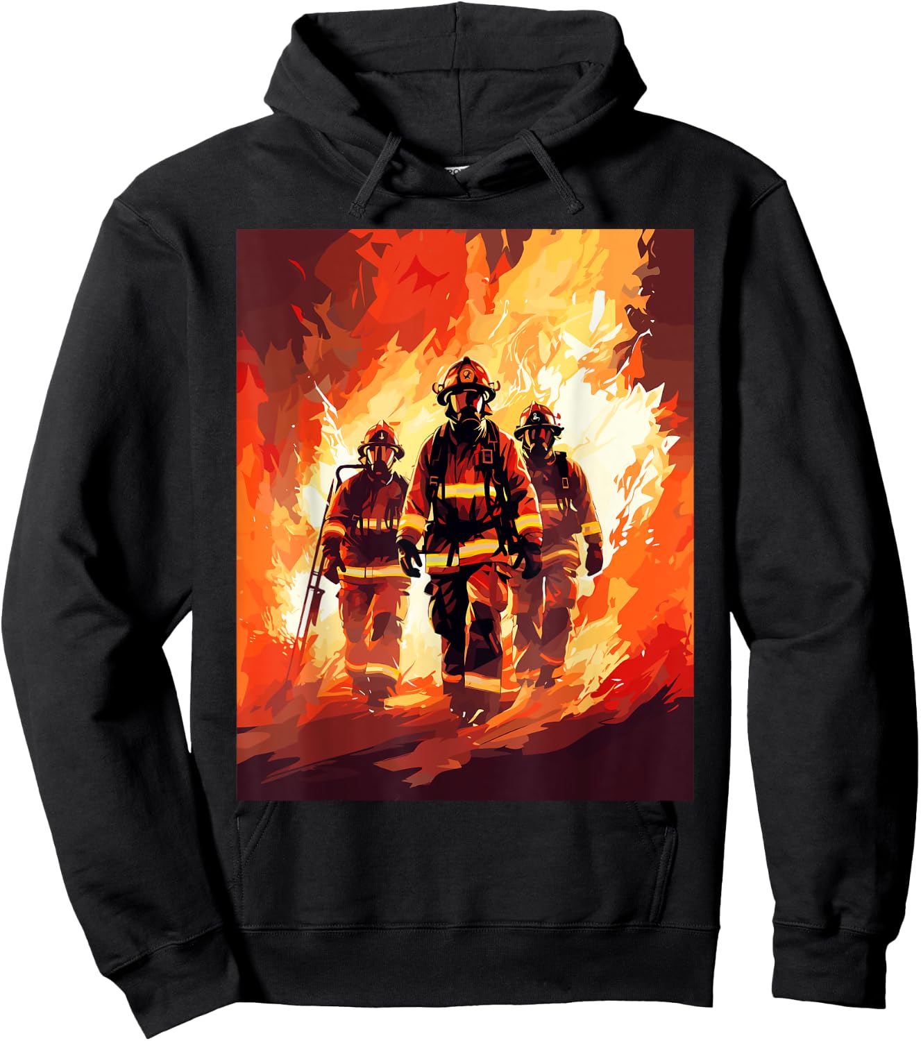 Firefighter Squad - Firefighter & Fireman Hoodie - Hoodie | Black