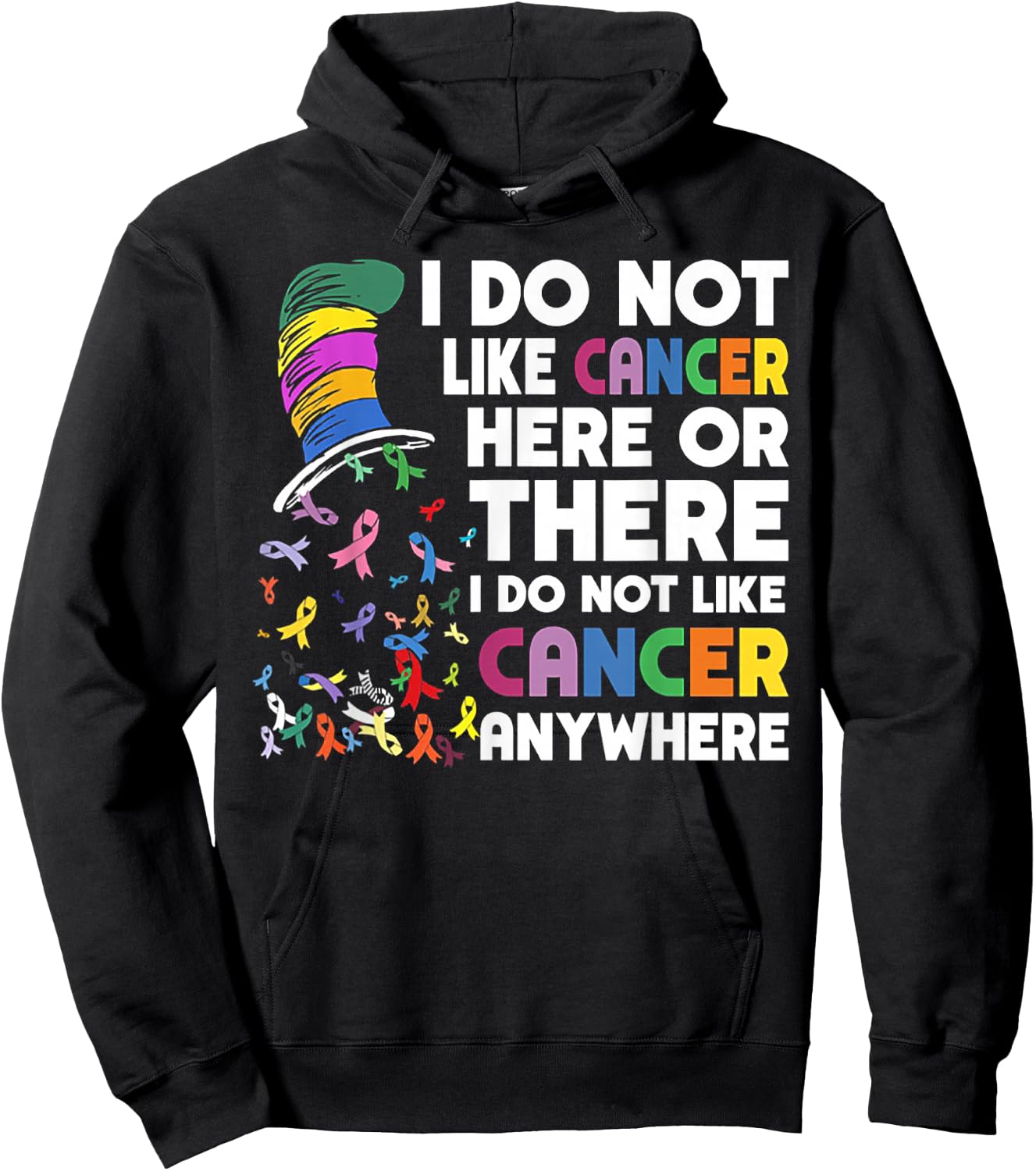 Funny I Do Not Like Cancer Here Shirt - Women's Cancer Awareness - Black - Small - Short Sleeve - - Classic Fit - -Adults, Kids Hoodie - Hoodie | Black