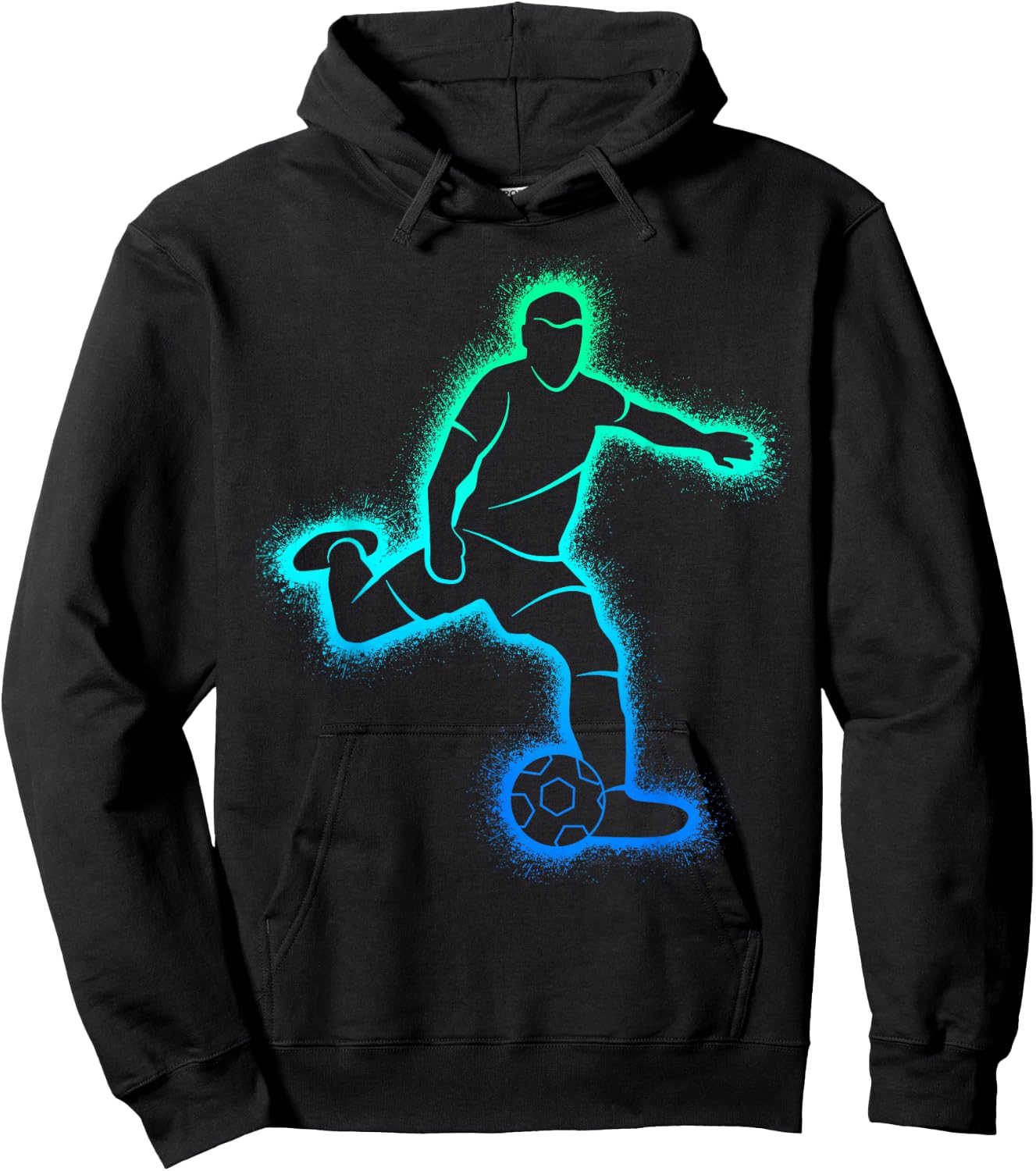 Soccer Player Futbol Boys Soccer Kids Hoodie - Hoodie | Black