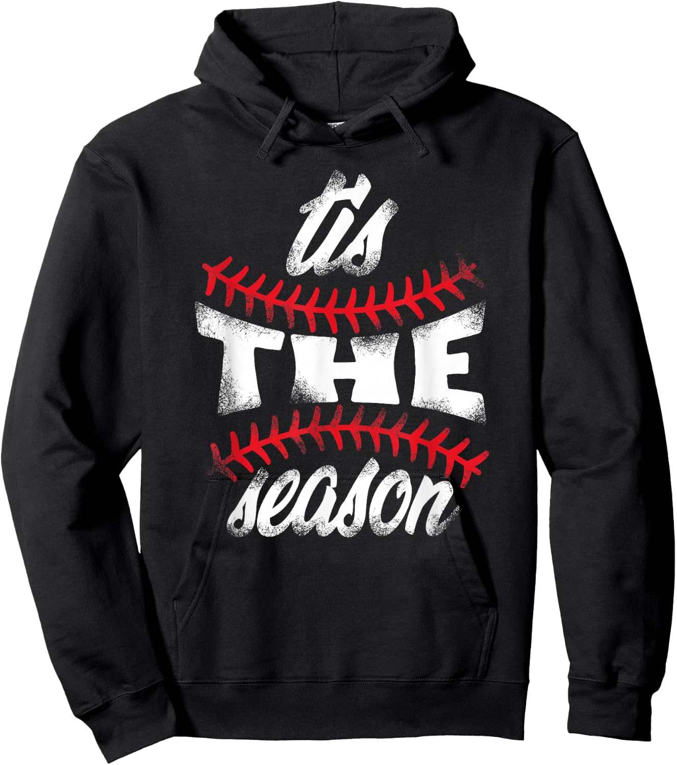 Baseball Fans "tis the season" Baseball Lovers Favorite Game Hoodie - Hoodie | Black