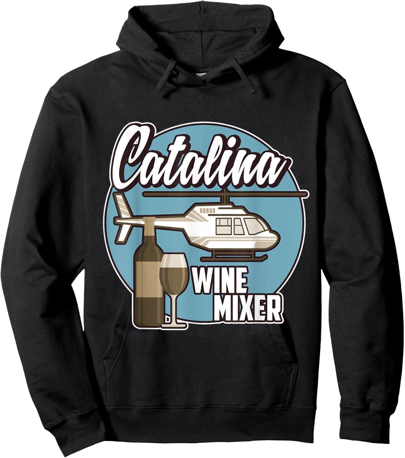 Catalina Wine Mixer - Great Wine and Music Hoodie - Hoodie | Black