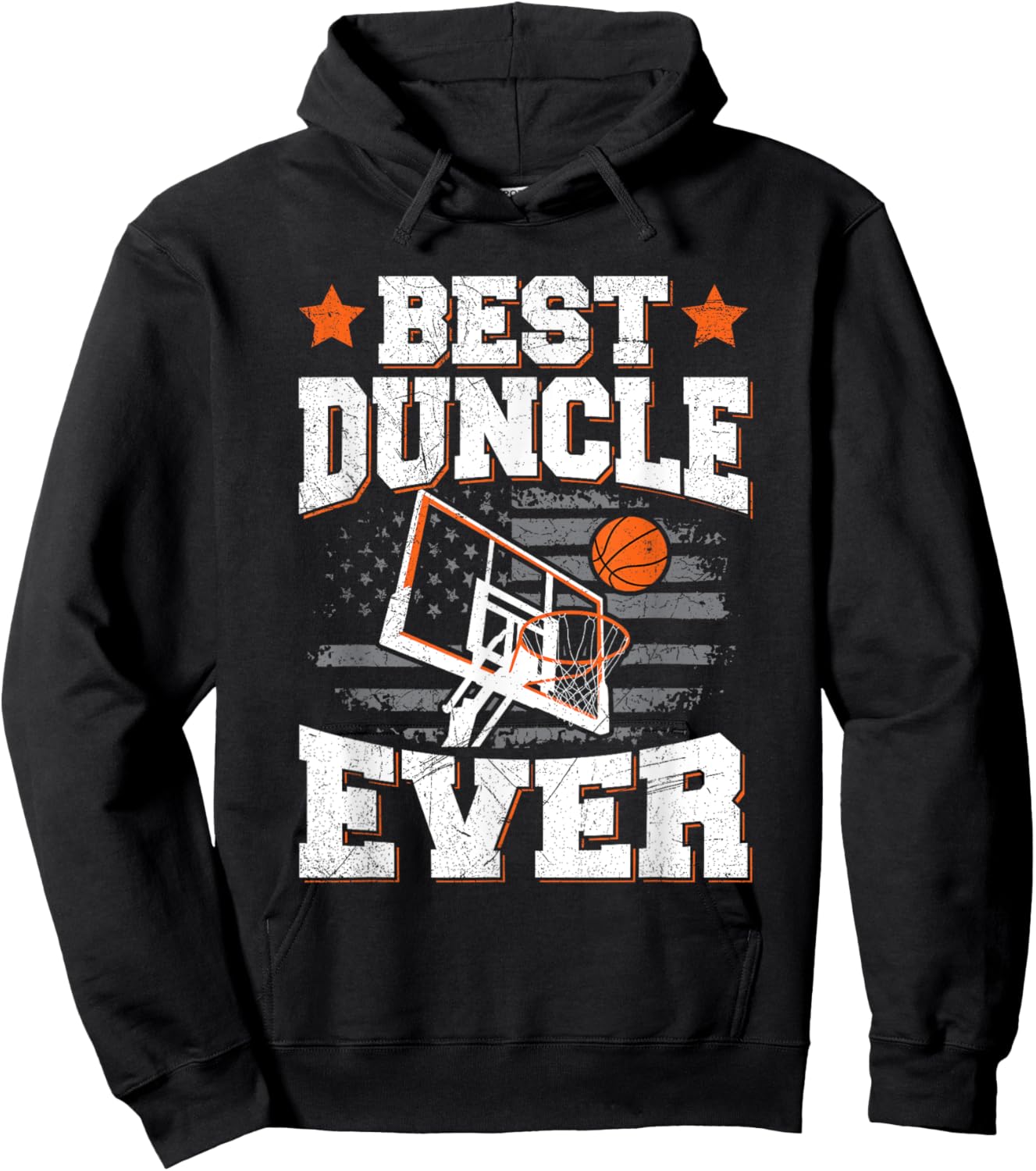 Best duncle ever Pun for a Basketball Uncle Hoodie - Hoodie | Black