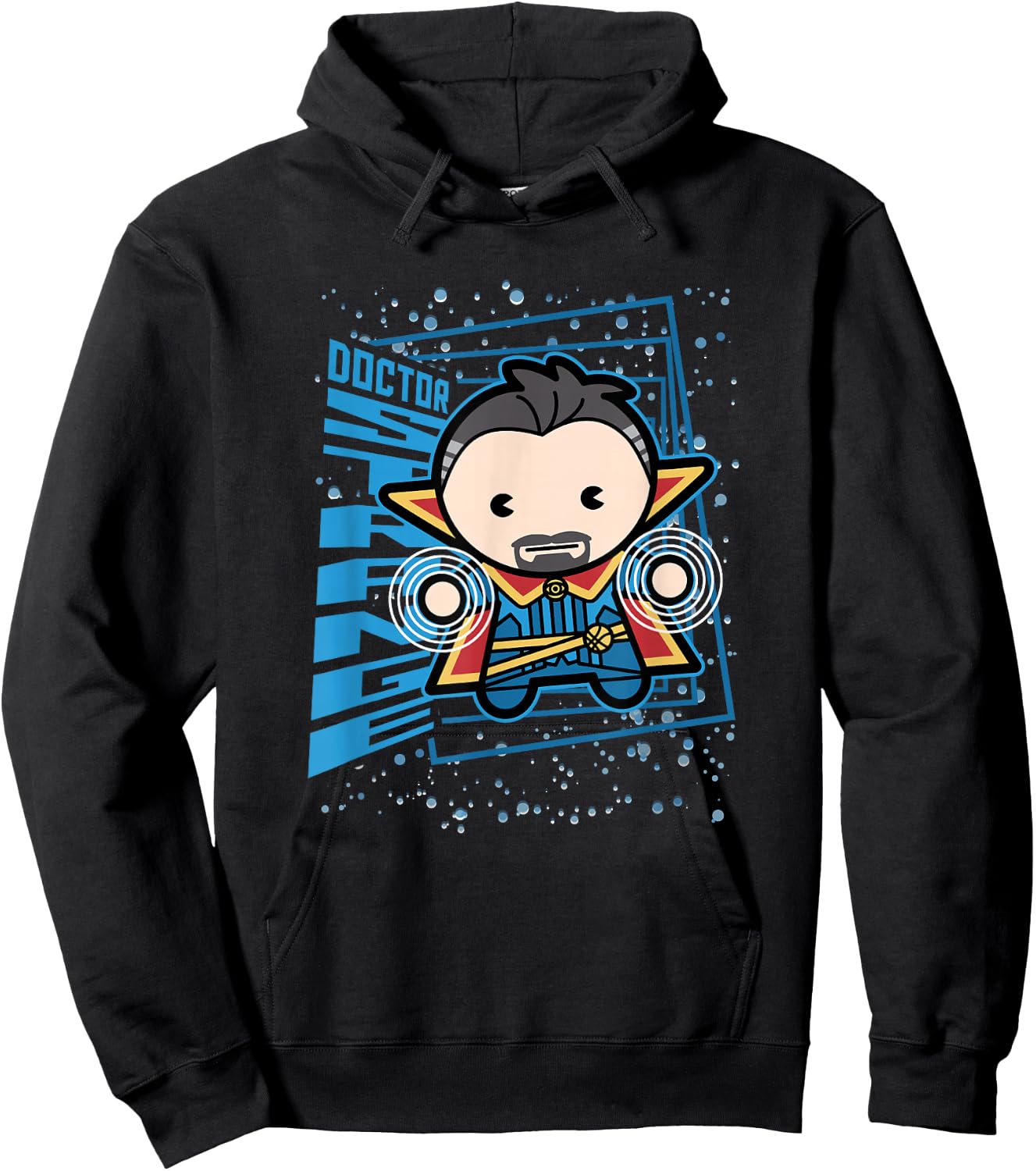 Marvel Kawaii Chibi Doctor Strange Magic In Space Logo Hoodie - Hoodie | Black