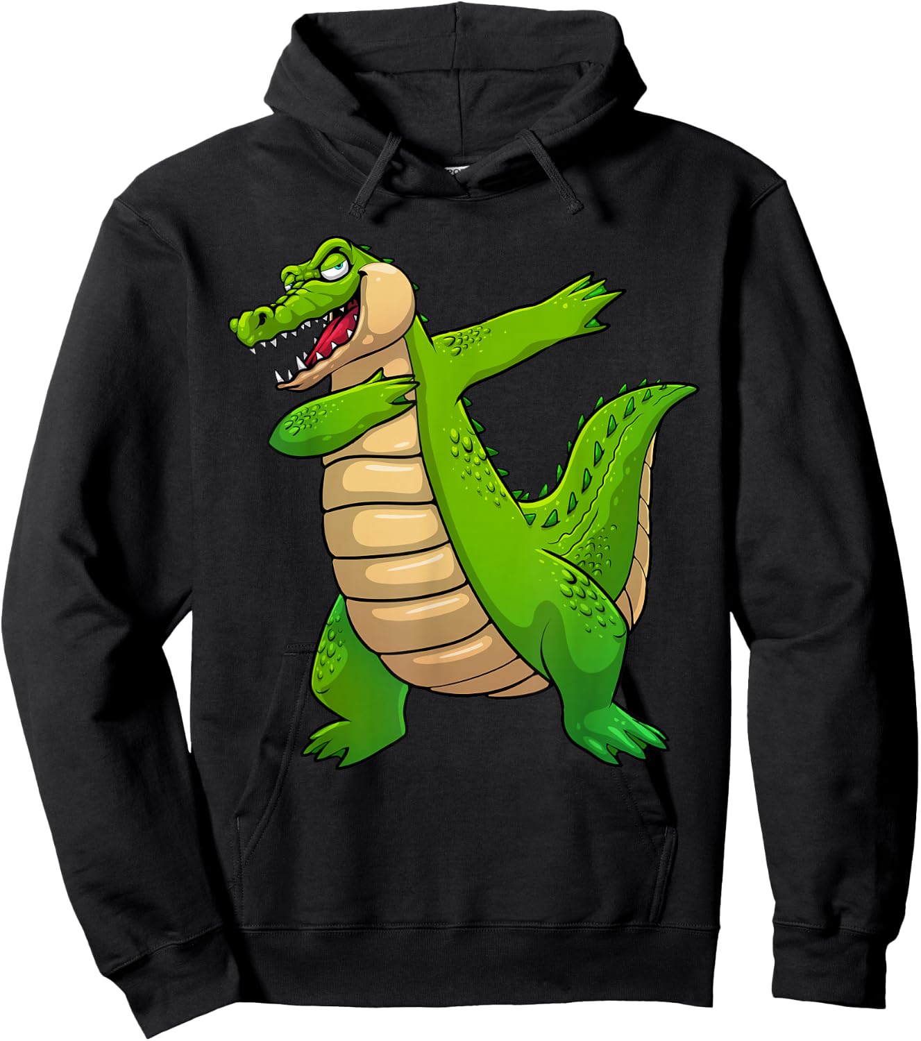 Cool Crocodile Art for Boys Kids Toddler Alligator Zoo Gator Hoodie - Hoodie | Black