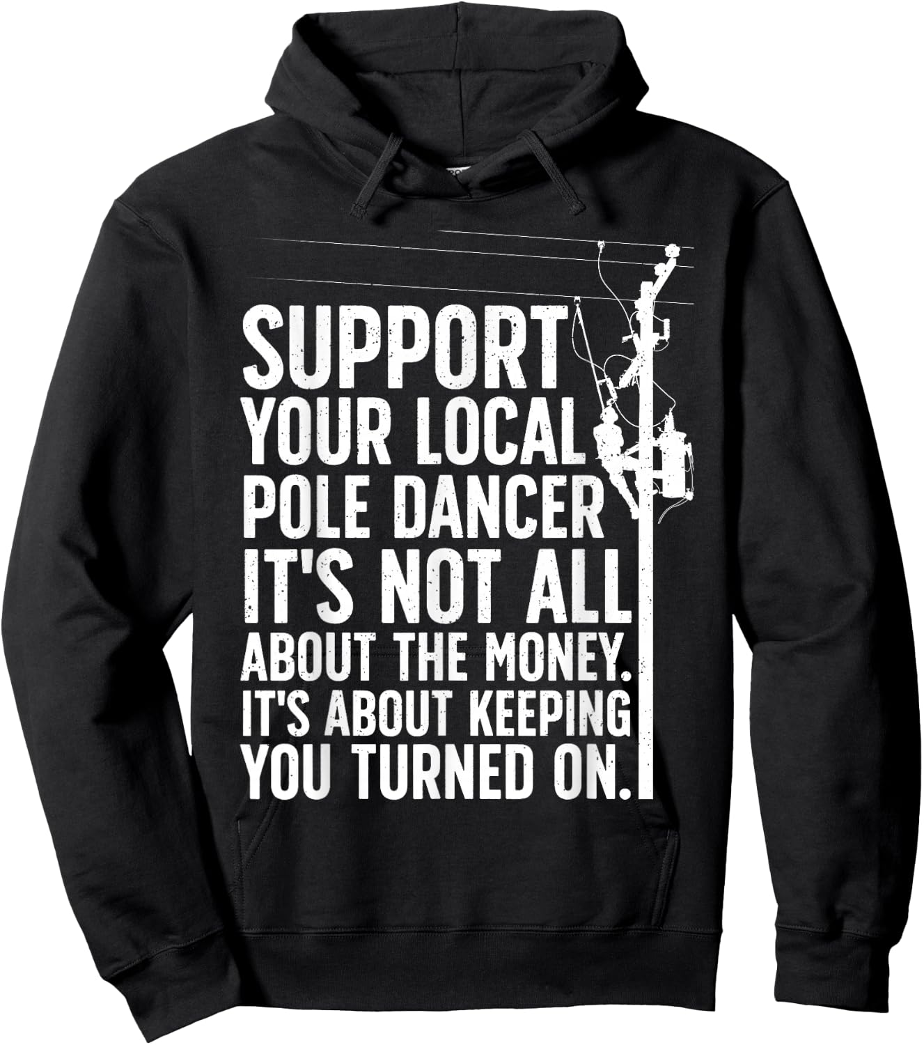 Best Lineman Design Women Kids Electrical Lineman Hoodie - Hoodie | Black