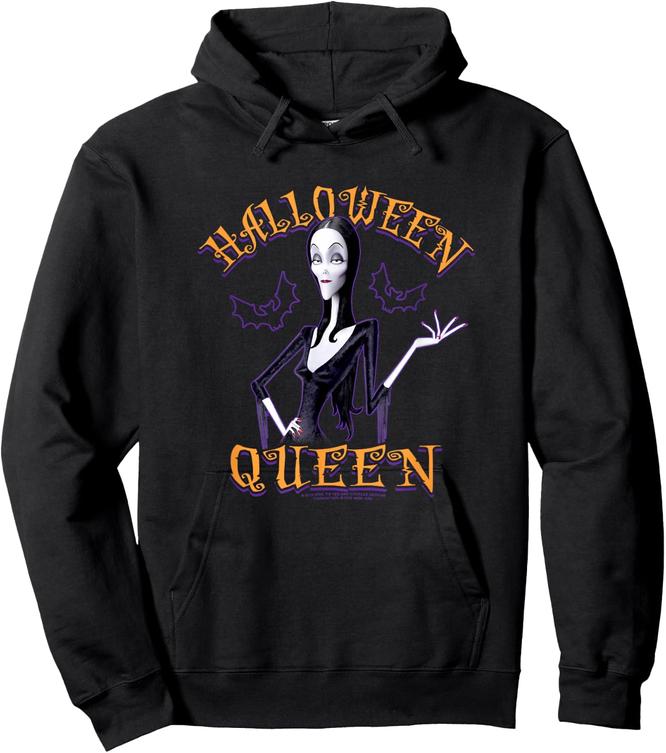 The Addams Family Halloween Queen Vintage Morticia Poster Hoodie - Hoodie | Black